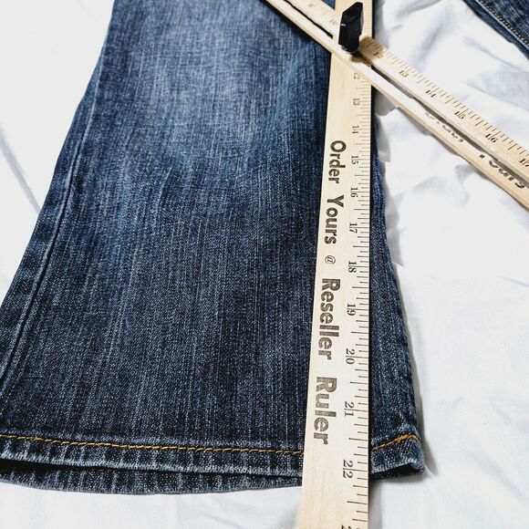 Lucky Brand Womens Dungarees Jeans Blue Size 33 Cotton Blend Classic Fit Stretch - Picture 4 of 11